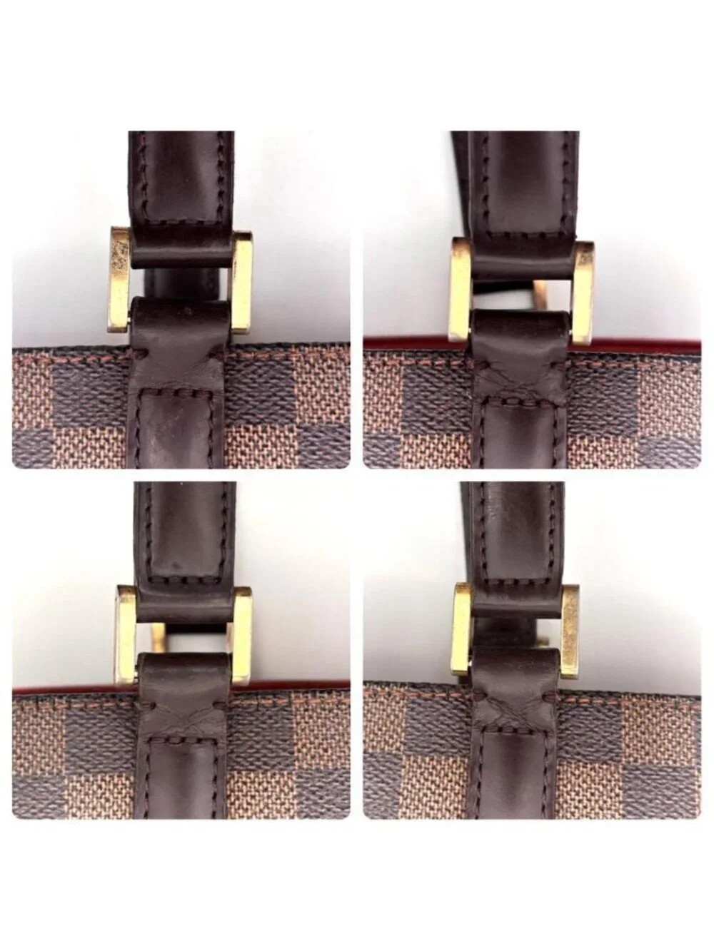 Louis Vuitton Damier Ebene Uzes Tote Brown Handbag